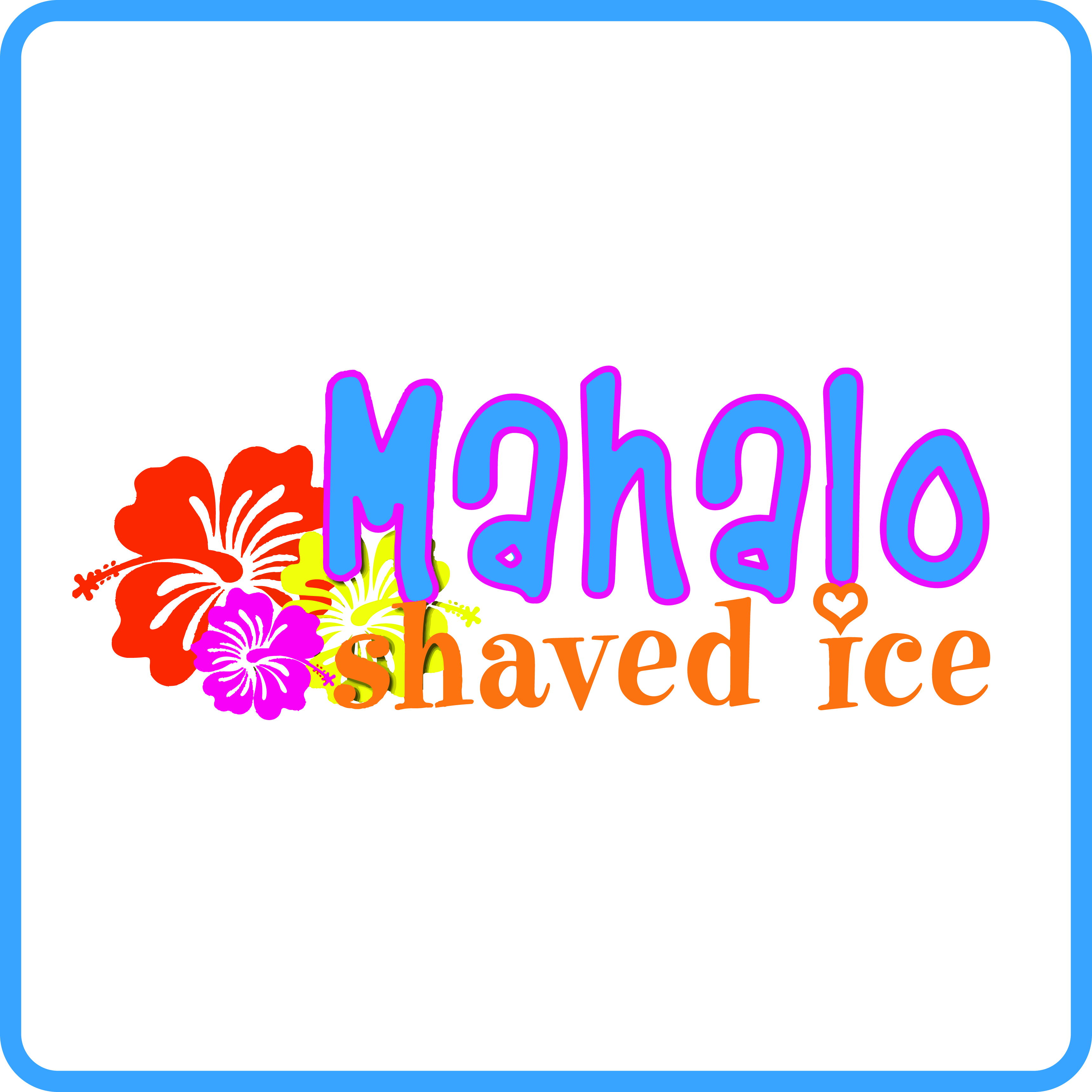 Mahalo Shaved Ice logo