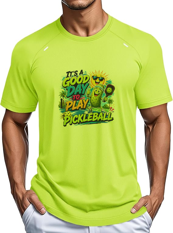It’s a Good Day to Play Pickleball Performance T-Shirt | Funny Pickleball Graphic Tee